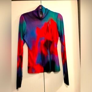 AFRM Multicolor Abstract Long Sleeve Top